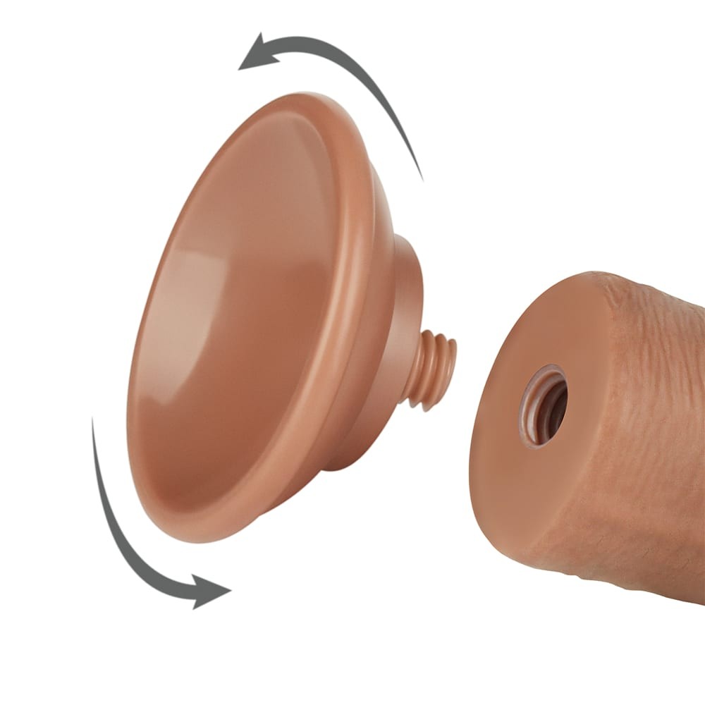 8'' Sliding Skin Dual Layer Dong Brown II_B15O50_3 | ViPstore.hu - Erotika webáruház #4 - EAN 6942063400417 | SKU LVTOY00733