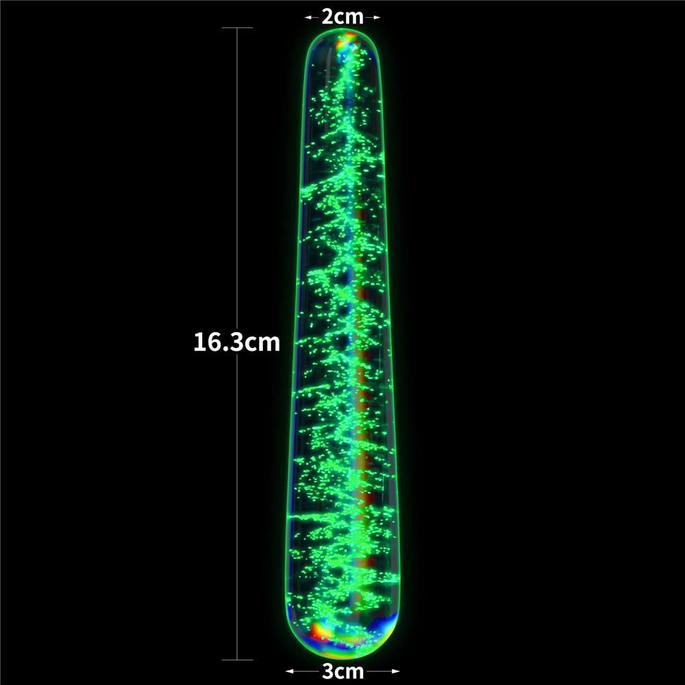 Glow-in-the-dark Twilight Gleam Glass Dildo-Slim Fantasy_B0O50_3 | ViPstore.hu - Erotika webáruház #8 - EAN 6942063400691 | SKU LVTOY00766