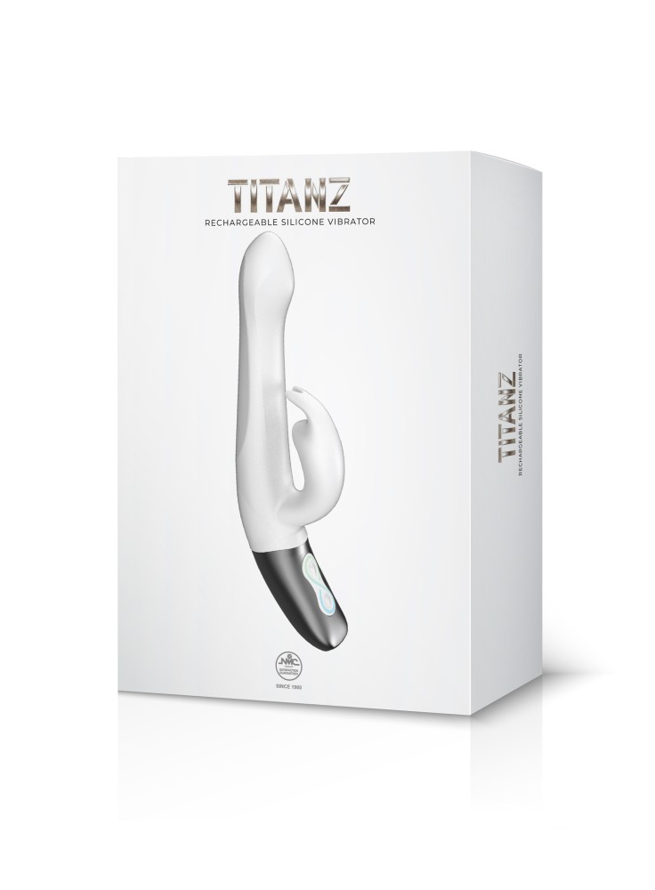 TITANZ 8.5" SILICONE RECHARGEABLE VIBRATOR IN IVORY WHITE_B15O25_4 | ViPstore.hu - Erotika webáruház #1 - EAN 4897078635458 | SKU NMC0002469