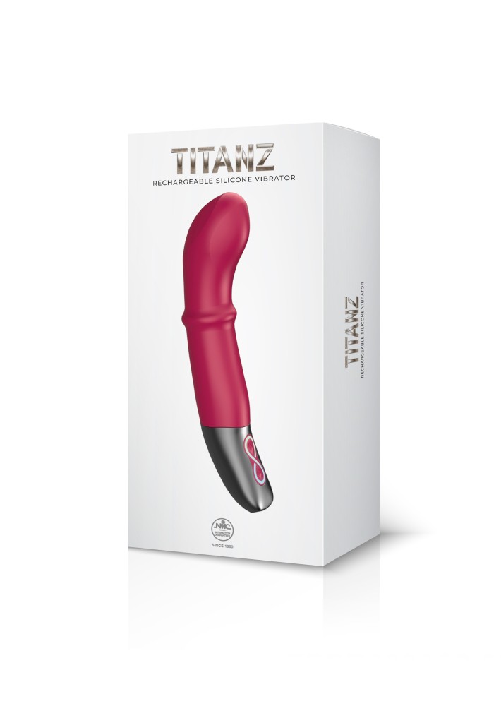 TITANZ 7" SILICONE RECHARGEABLE VIBRATOR IN PINK_B0O25_4 | ViPstore.hu - Erotika webáruház #1 - EAN 4897078637551 | SKU NMC0002482