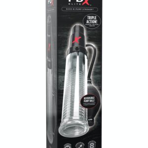 Suck-N-Pump Stroker Clear/Black | ViPstore.hu - Erotika webáruház #1 - EAN 603912751505 | SKU PIPE0RD528