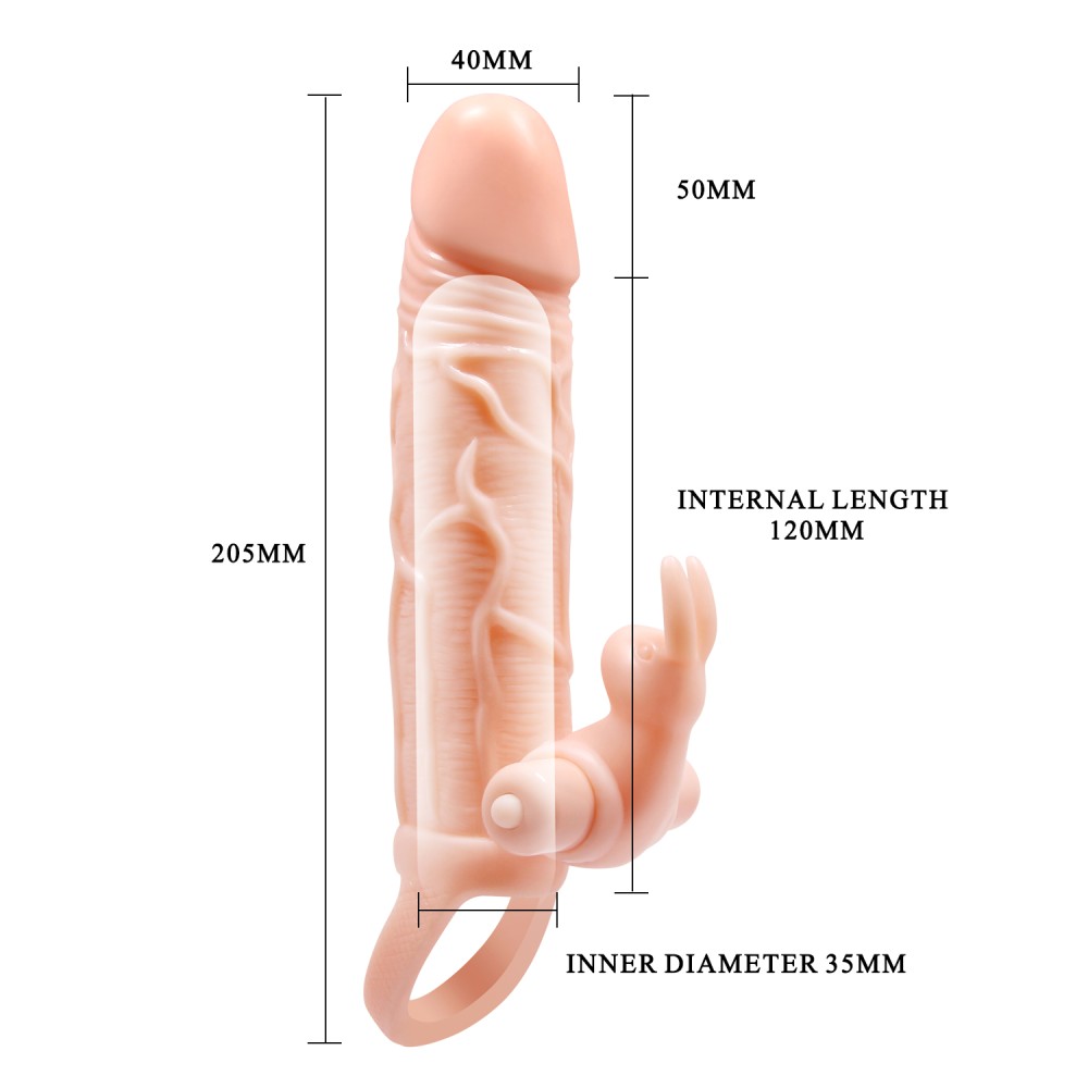 Pretty Love Brave Man Vibrating Penis Sleeve | ViPstore.hu - Erotika webáruház #6 - EAN 6959532326154 | SKU DEBRA01825