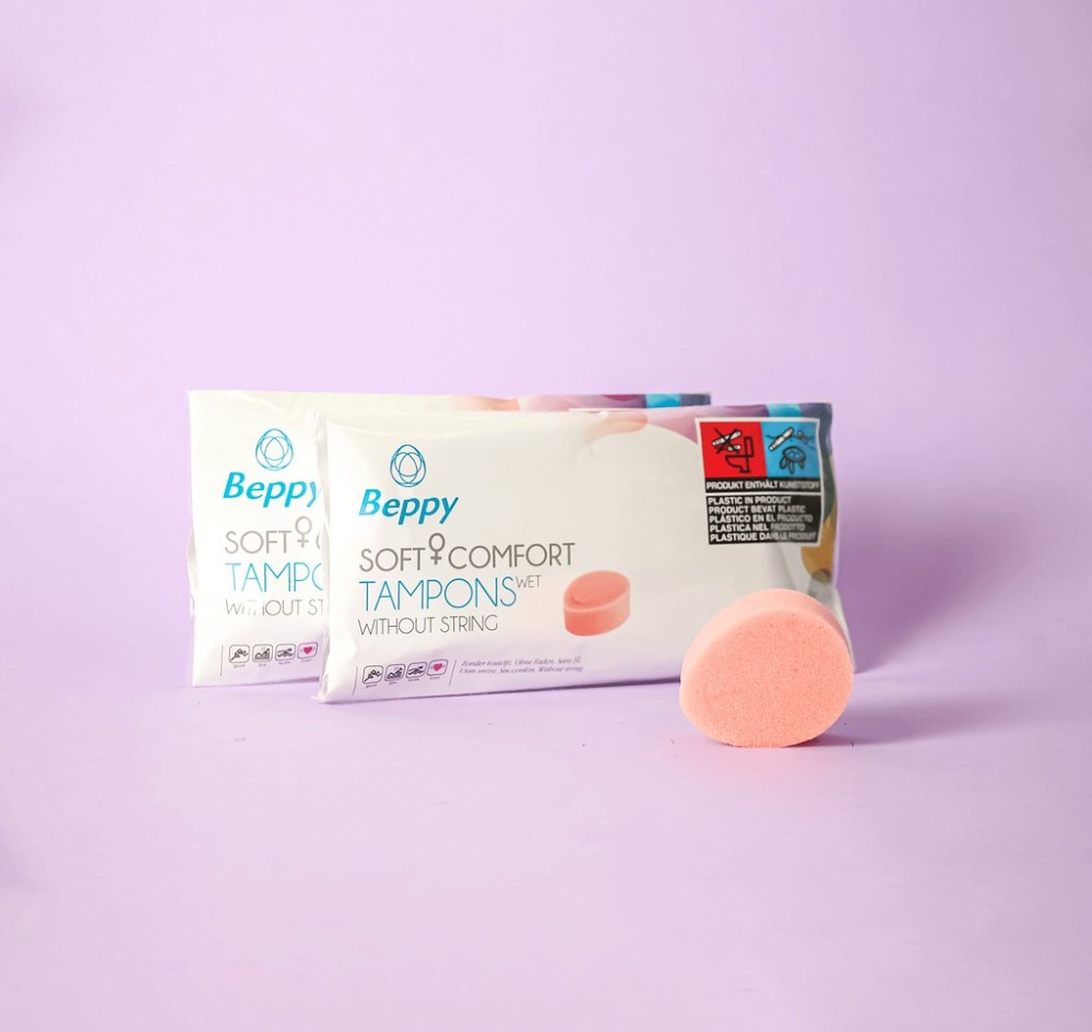 Beppy Tampon WET - Lubricated sponge tampon - 4 pieces | ViPstore.hu - Erotika webáruház #2 - EAN 8714777000485 | SKU ASHA000005