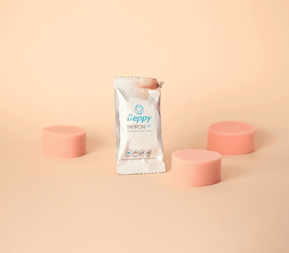 Beppy Tampon WET - Lubricated sponge tampon - 4 pieces | ViPstore.hu - Erotika webáruház #4 - EAN 8714777000485 | SKU ASHA000005