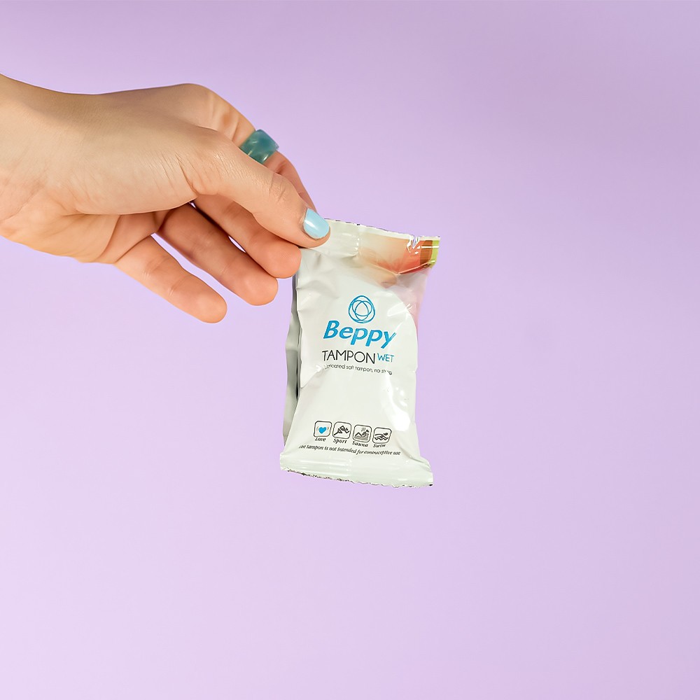 Beppy Tampon WET - Lubricated sponge tampon - 4 pieces | ViPstore.hu - Erotika webáruház #7 - EAN 8714777000485 | SKU ASHA000005