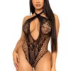 Lace and Net Keyhole Crossover Teddy | ViPstore.hu - Erotika webáruház #1 - EAN 714718566368 | SKU LEGAV07897