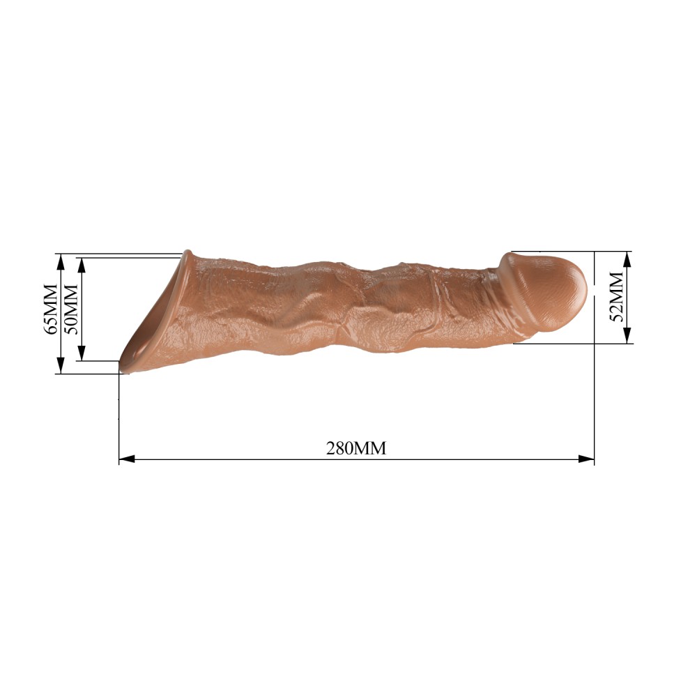 Pretty Love Extension Penis Sleeve 11" Brown | ViPstore.hu - Erotika webáruház #5 - EAN 6959532364521 | SKU DEBRA01982