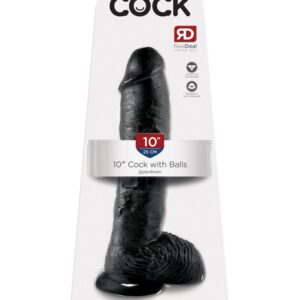 10" Cock with Balls  Black | ViPstore.hu - Erotika webáruház #1 - EAN 603912350272 | SKU PIPE550923