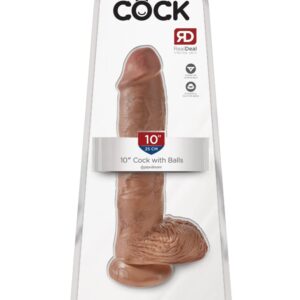 10" Cock with Balls  Tan | ViPstore.hu - Erotika webáruház #1 - EAN 603912746389 | SKU PIPE550922