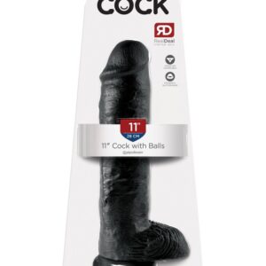 11" Cock with Balls Black | ViPstore.hu - Erotika webáruház #1 - EAN 603912350296 | SKU PIPE551023