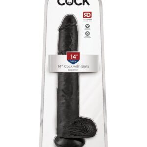 14" Cock with Balls  Black | ViPstore.hu - Erotika webáruház #1 - EAN 603912746662 | SKU PIPE553423