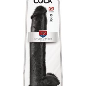 15" Cock with Balls  Black | ViPstore.hu - Erotika webáruház #1 - EAN 603912746709 | SKU PIPE553523