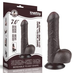 7'' Sliding Skin Dual Layer Dong Black_B15O50_3 | ViPstore.hu - Erotika webáruház #1 - EAN 6942063400479 | SKU LVTOY00739