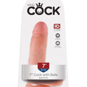 7" Cock with Balls  Light | ViPstore.hu - Erotika webáruház #1 - EAN 603912350159 | SKU PIPE550621