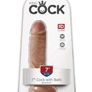 7" Cock with Balls  Tan | ViPstore.hu - Erotika webáruház #1 - EAN 603912746358 | SKU PIPE550622