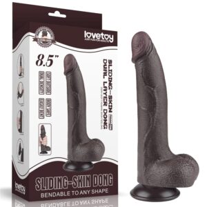 8.5'' Sliding Skin Dual Layer Dong Black I_B15O50_3 | ViPstore.hu - Erotika webáruház #1 - EAN 6942063400547 | SKU LVTOY00746