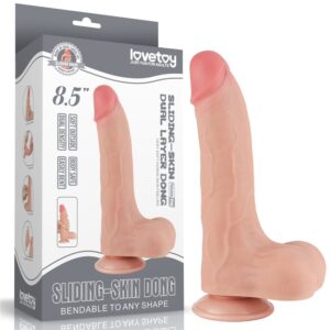 8.5'' Sliding Skin Dual Layer Dong Flesh II_B15O50_3 | ViPstore.hu - Erotika webáruház #1 - EAN 6942063400332 | SKU LVTOY00725