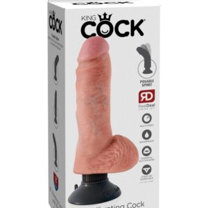 8" Vibrating Cock with Balls  Light | ViPstore.hu - Erotika webáruház #1 - EAN 603912737776 | SKU PIPE540721