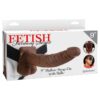 9" Hollow Strap-On with Balls Brown/Black | ViPstore.hu - Erotika webáruház #1 - EAN 603912362763 | SKU PIPE337429