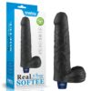 9" REAL SOFTEE Rechargeable Vibrating Dildo(Black)_B15O50_4 | ViPstore.hu - Erotika webáruház #1 - EAN 6942063401421 | SKU LVTOY00780