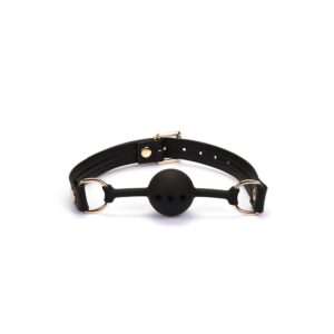 Black Organosilicon Ball Gag | ViPstore.hu - Erotika webáruház #1 - EAN 4582558004373 | SKU LIEBESE024