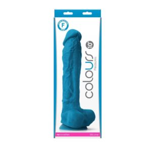 Colours - Pleasures - 10" Dildo - Blue | ViPstore.hu - Erotika webáruház #1 - EAN 657447104152 | SKU NSTOYS0862
