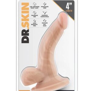 Dr. Skin 4 inch Mini Cock Beige | ViPstore.hu - Erotika webáruház #1 - EAN 819835020295 | SKU BLUSH00618