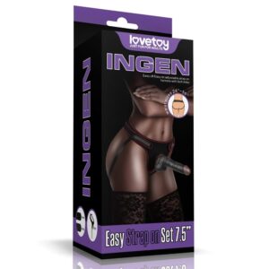Easy Strapon Set 7.5" Black | ViPstore.hu - Erotika webáruház #1 - EAN 6970260902472 | SKU LVTOY00673