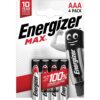 Energizer MAX Alkaline Battery AAA - 4 PCS | ViPstore.hu - Erotika webáruház #1 - EAN 7638900438147 | SKU BATTERY022