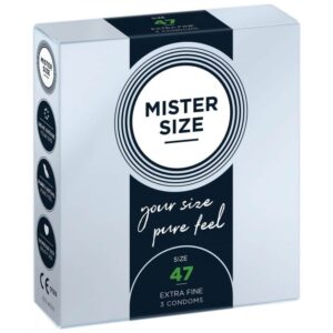 MISTER SIZE 47 mm Condoms 3 pieces | ViPstore.hu - Erotika webáruház #1 - EAN 4260605480010 | SKU MISTER4703
