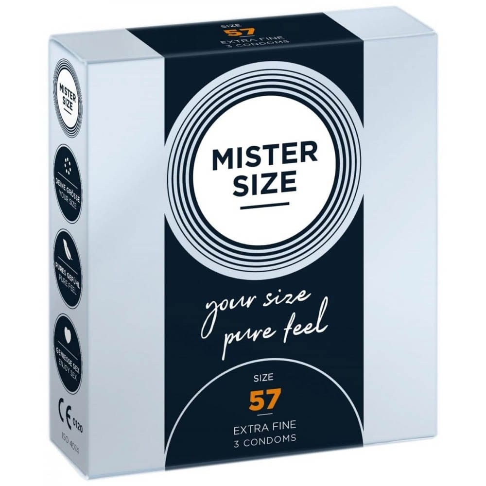 MISTER SIZE 57 mm Condoms 3 pieces | ViPstore.hu - Erotika webáruház #2 - EAN 4260605480102 | SKU MISTER5703