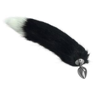 Metal Anal Tail White+Black 1 | ViPstore.hu - Erotika webáruház #1 - EAN 6942063401520 | SKU LVTOY00519
