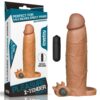 Pleasure X-Tender Vibrating Penis Sleeve #6 Brown | ViPstore.hu - Erotika webáruház #1 - EAN 6970260909907 | SKU LVTOY00711