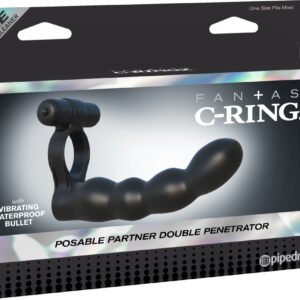Posable Partner Double Penetrator  Black | ViPstore.hu - Erotika webáruház #1 - EAN 603912358803 | SKU PIPE593023
