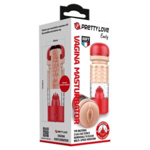 Pretty Love Emily Masturbator Red | ViPstore.hu - Erotika webáruház #1 - EAN 6959532333268 | SKU DEBRA01442