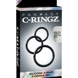 Silicone 3-Ring Stamina Set Black | ViPstore.hu - Erotika webáruház #1 - EAN 603912358483 | SKU PIPE591223