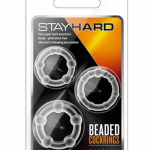 Stay Hard Beaded Cockrings Clear | ViPstore.hu - Erotika webáruház #1 - EAN 853858007031 | SKU BLUSH00524