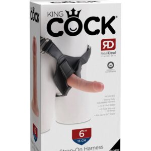 Strap on Harness with 6" Cock  Light | ViPstore.hu - Erotika webáruház #1 - EAN 603912361254 | SKU PIPE562121
