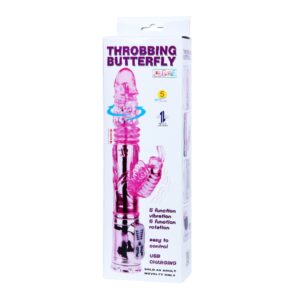 Throbbing Butterfly Vibrator Pink | ViPstore.hu - Erotika webáruház #1 - EAN 6959532312676 | SKU DEBRA01054