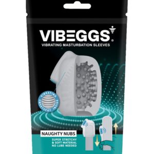 VIBEGGS - Naughty Nubs - Vibrating Masturbation Sleeve - White | ViPstore.hu - Erotika webáruház #1 - EAN 4903462555360 | SKU VIBEGGS005