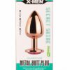 X-MEN Secret Shade Metal Butt Plug Rose L | ViPstore.hu - Erotika webáruház #1 - EAN 5999560515862 | SKU XMEN000142