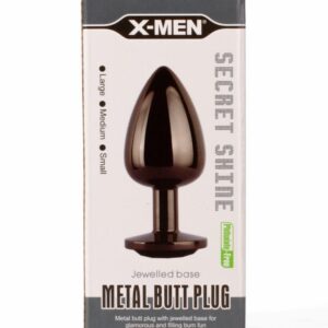 X-MEN Secret Shine Metal Butt Plug Gun Colour L | ViPstore.hu - Erotika webáruház #1 - EAN 5999560515800 | SKU XMEN000140
